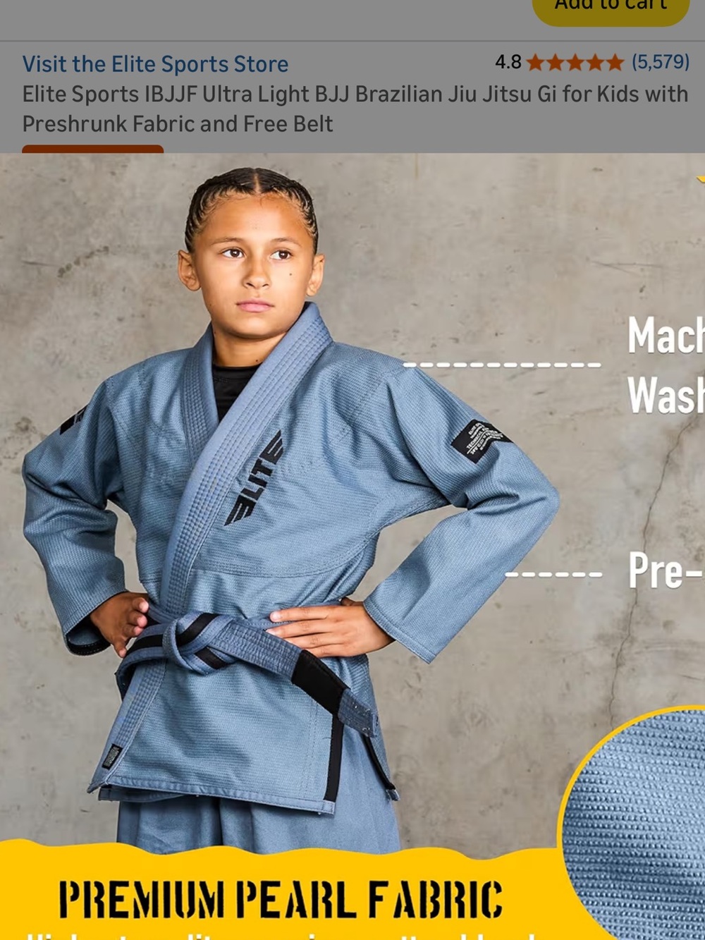 Kids' Jiu Jitsu Gi-Style Set - Dark Grey